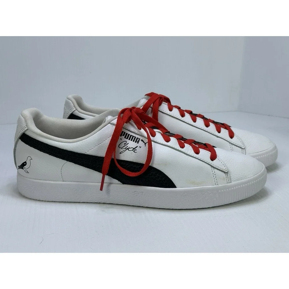 Puma Clyde x Staple Create From Chaos V2 Mens 12 White Black Sneakers 387494-01